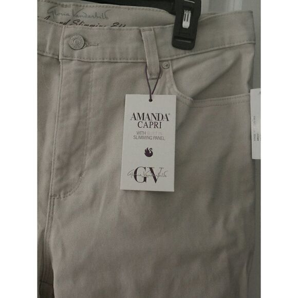 Gloria Vanderbilt Women's Amanda Capri Jeans Stonewood 14P - Picture 5 of 8